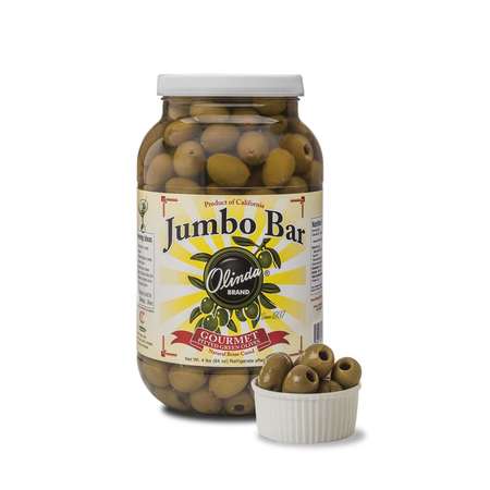 OLINDA Jumbo California Queen Pitted Olive 110/120 1 gal. PET Jars, PK4 62015